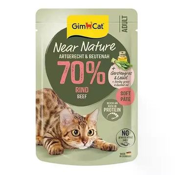 GimCat Near Nature Ezme Sığır Etli 85 gr Yetişkin Kedi Konservesi