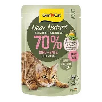 GimCat Near Nature Ezme Sığır Etli ve Ördekli 85 gr Yetişkin Kedi Konservesi