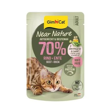GimCat Near Nature Ezme Sığır Etli ve Ördekli 85 gr Yetişkin Kedi Konservesi