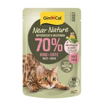 GimCat Near Nature Pouch Sığır Etli ve Ördekli 85 gr Kedi Yaş Maması