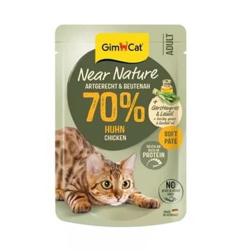 GimCat Near Nature Pouch Tavuk Etli 85 gr Kedi Konservesi