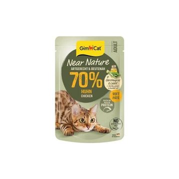 GimCat Near Nature Pouch Tavuk Etli 85 gr Kedi Konservesi
