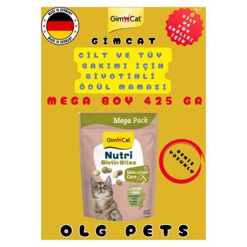 GimCat Nutri Biyotinli Deniz Yosunlu 425 gr Kedi Ödülü