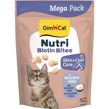 GimCat Nutri Biyotinli Mascarpone Cilt ve Tüy Bakımı Peynirli Mega Boy 425 gr Kedi Ödülü
