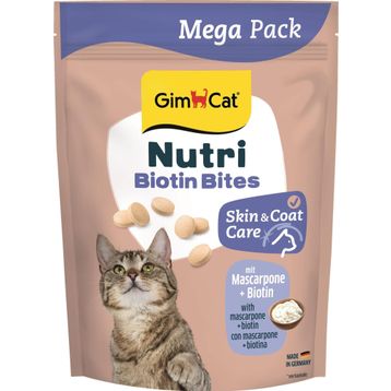 GimCat Nutri Biyotinli Mascarpone Cilt ve Tüy Bakımı Peynirli Mega Boy 425 gr Kedi Ödülü