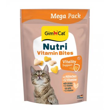 GimCat Nutri Vitaminli Zindelik Bakımı Mega Boy Tavuklu 425 gr Kedi Ödülü