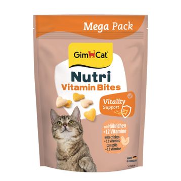 GimCat Nutri Vitaminli Zindelik Bakımı Mega Boy Tavuklu 425 gr Kedi Ödülü