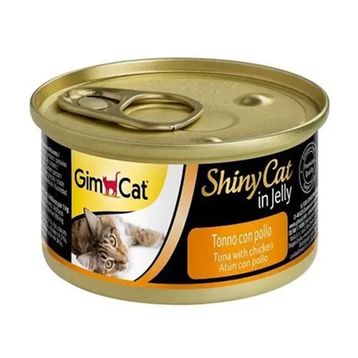 Gimcat Shiny Cat Jel İçinde Ton Balıklı ve Tavuklu 70 gr Konserve