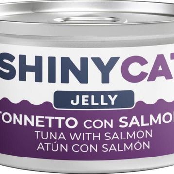 GimCat Shinycat 70 gr Jöle İçinde Somonlu ve Ton Balıklı Kedi Konservesi