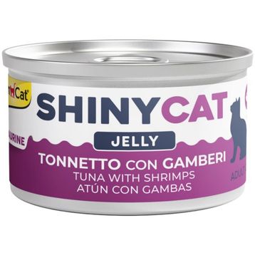 GimCat Shinycat 70 gr Jöle İçinde Ton Balıklı ve Karidesli Kedi Konservesi