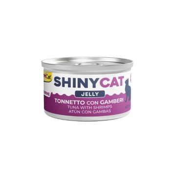 GimCat Shinycat 70 gr Jöle İçinde Ton Balıklı ve Karidesli Kedi Konservesi