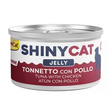 GimCat Shinycat 70 gr Jöle İçinde Ton Balıklı ve Tavuklu Kedi Konservesi