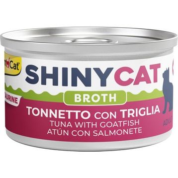 GimCat Shinycat Broth 70 gr Sos İçinde Barbun Balıklı ve Ton Balıklı Kedi Konservesi