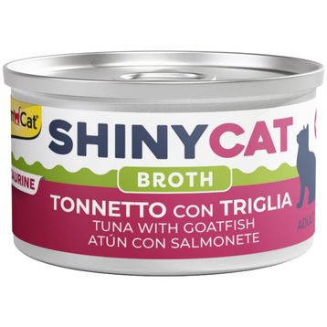 GimCat Shinycat Broth 70 gr Sos İçinde Barbun Balıklı ve Ton Balıklı Kedi Konservesi