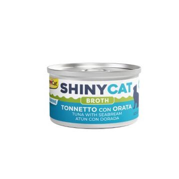 GimCat Shinycat Broth 70 gr Sos İçinde Çipura ve Ton Balıklı Kedi Konservesi