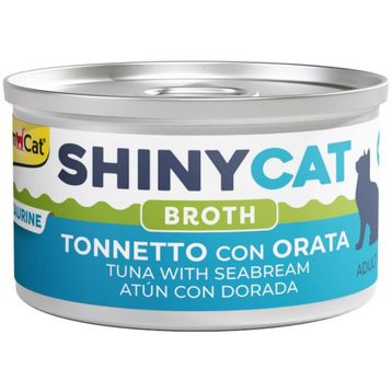 GimCat Shinycat Broth 70 gr Sos İçinde Çipura ve Ton Balıklı Kedi Konservesi