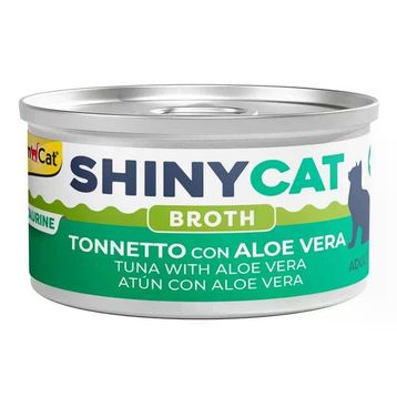 GimCat Shinycat Broth Aleo Veralı Ton Balığı 70 gr Kedi Konservesi