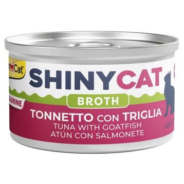 GimCat Shinycat Broth Barbun Balıklı Ton Balığı 70 gr Kedi Konservesi