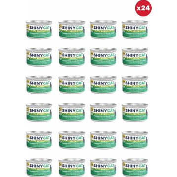 GimCat Shinycat Broth Sos İçinde Aloe Veralı Ton Balıklı 24x70 gr Kedi Konservesi