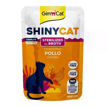 GimCat Shinycat Chicken Sterilized 70 gr Tavuklu Kısır Pouch Mama