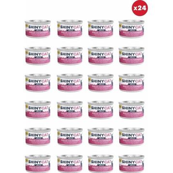 GimCat Shinycat Jelly Jöle İçinde Karidesli Tavuklu 24x70 gr Kedi Konservesi