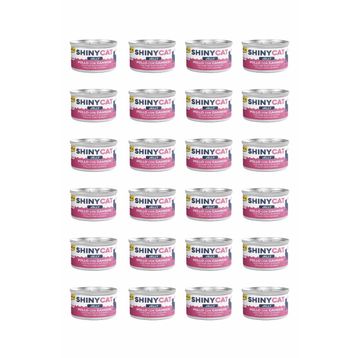 GimCat Shinycat Jelly Jöle İçinde Karidesli Tavuklu 24x70 gr Kedi Konservesi