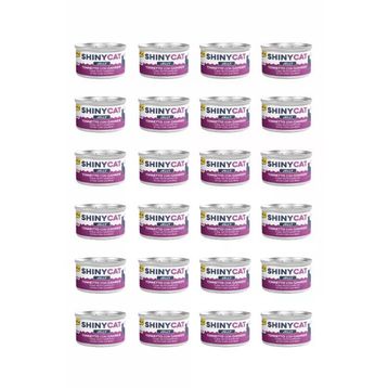 GimCat Shinycat Jelly Jöle İçinde Karidesli Ton Balıklı 24x70 gr Kedi Konservesi