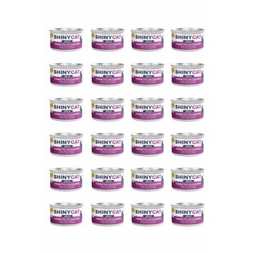 GimCat Shinycat Jelly Jöle İçinde Karidesli Ton Balıklı 24x70 gr Kedi Konservesi