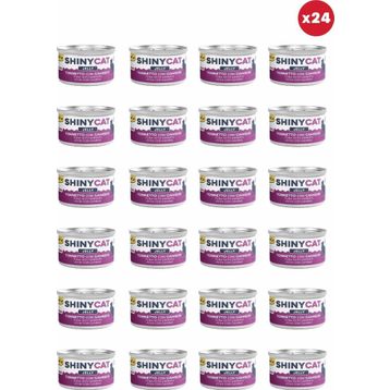 GimCat Shinycat Jelly Jöle İçinde Karidesli Ton Balıklı 24x70 gr Kedi Konservesi