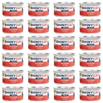 GimCat Shinycat Jelly Jöle İçinde Somon Balıklı 24x70 gr Kedi Konservesi