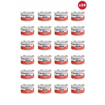 GimCat Shinycat Jelly Jöle İçinde Somon Balıklı 24x70 gr Kedi Konservesi