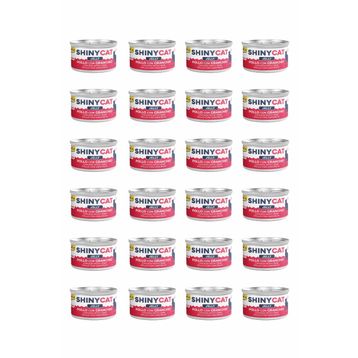 GimCat Shinycat Jelly Jöle İçinde Yengeçli Tavuklu 24x70 gr Kedi Konservesi
