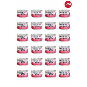 GimCat Shinycat Jelly Jöle İçinde Yengeçli Tavuklu 24x70 gr Kedi Konservesi