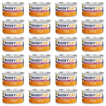 GimCat Shinycat Jöle İçinde Tavuklu Kısırlaştırılmış 70 gr 24 Adet Kedi Konservesi
