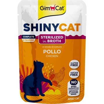 GimCat Shinycat Pouch Tavuklu Kısırlaştırılmış Kediler İçin 70 gr Yetişkin Kedi Çorbası