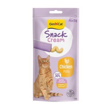 GimCat Snack Cream Tavuklu Krema 6x15 gr Kedi Ödül Maması