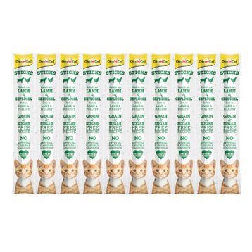 GimCat Sticks 50 gr 10 Adet Kuzu Etli Tavuklu Kedi Ödül Çubuğu