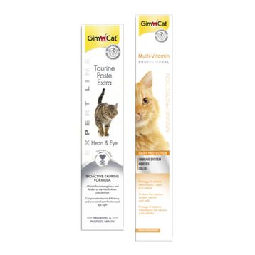 GimCat Taurine Paste Kalp ve Göz Sağlığı Destekleyici 50 gr + 100 gr Multi Vitamin Paste Kedi Macunu