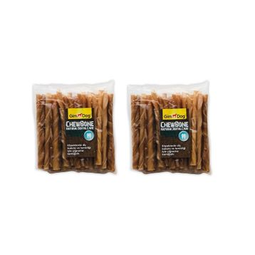 Gimdog 2x300 gr 50 Adet Mordimi Naturel Burgu Çubuk Kemik