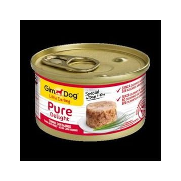 Gimdog 85 gr Pure Delight Ton Balikli Biftekli Kopek Konservesi