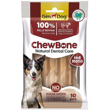 Gimdog Chew Bone Naturel Burgu Çiğneme 10x80 gr Kemiği Köpek Ödülü