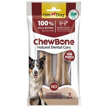 Gimdog Chew Bone Naturel Press Çiğneme Kemiği 120 gr 2'li Köpek Ödülü