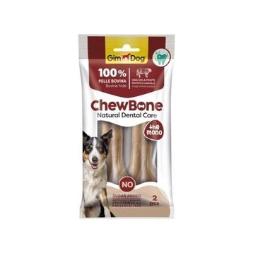 Gimdog Chew Bone Naturel Press Çiğneme Kemiği 120 gr 2'li Köpek Ödülü