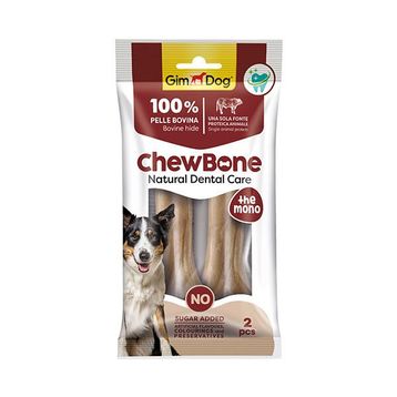 Gimdog Chew Bones Press 5.5 cm 120 gr 2'li Naturel Köpek Çiğneme Kemiği