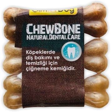 Gimdog Mordimi Ağız ve Diş Sağlığı için Naturel 3x60 gr Köpek Çiğneme Kemiği