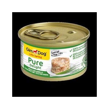 Gimdog Pure Delight Parça Tavuklu ve Kuzulu Yetişkin 85 gr Köpek Konservesi