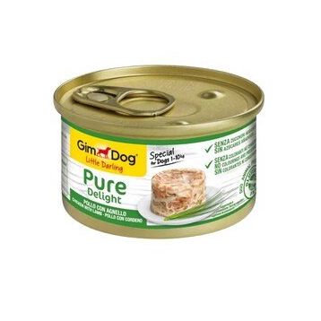 Gimdog Pure Delight Parça Tavuklu ve Kuzulu Yetişkin 85 gr Köpek Konservesi