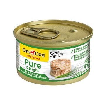 Gimdog Pure Delight Parça Tavuklu ve Kuzulu Yetişkin 85 gr Köpek Konservesi