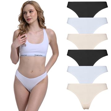 Giorgina Ferri G-005 C Maya Likralı 6'lı Kutu Premium Günlük Kullanıma Uygun Kadın Tanga Külot