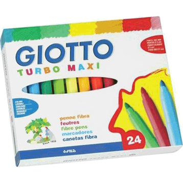 Giotto Turbo 24'Lü Kutu 455000 Maxi Keçeli Kalem